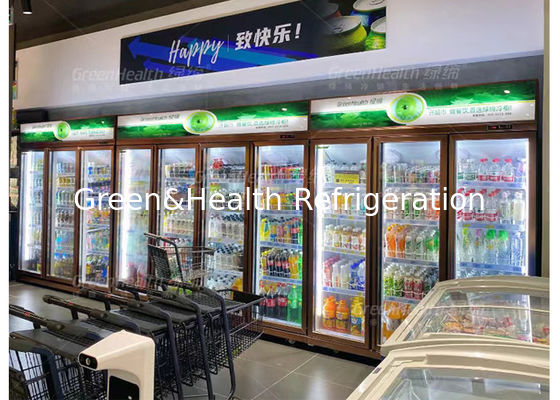 1000L Stand Back Bar Cooler Quảng cáo thẳng đứng Tủ lạnh Cửa hàng điều chỉnh Cho bia uống lạnh