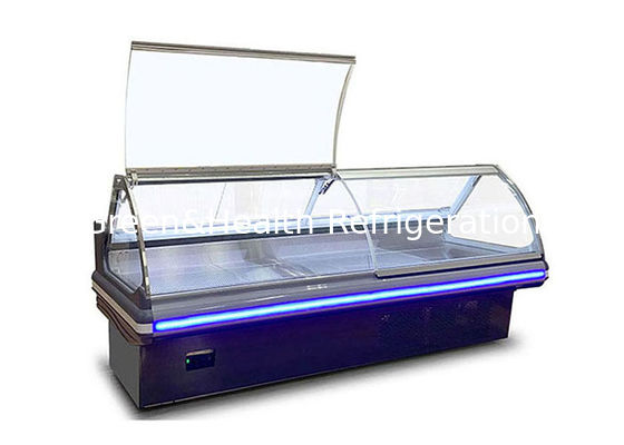 R290 Thương mại Deli hiển thị Showcase Thiết bị làm lạnh tủ lạnh cho người bán thịt