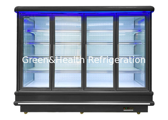siêu thị Multideck mở Chiller với cửa đồ uống hiển thị tủ lạnh