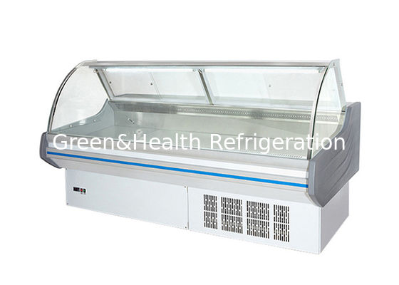Multifunctional Glass Curved Refrigerated Deli Showcase Một nhiệt độ Deep Chiller