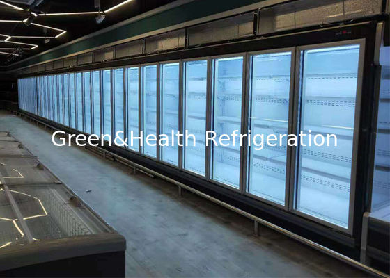 5 kệ Multi-deck Open Chiller rau quả cửa kính cửa hàng trưng bày
