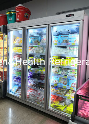 OEM sơn thép thương mại tủ lạnh trưng bày thẳng đứng đồ uống mát