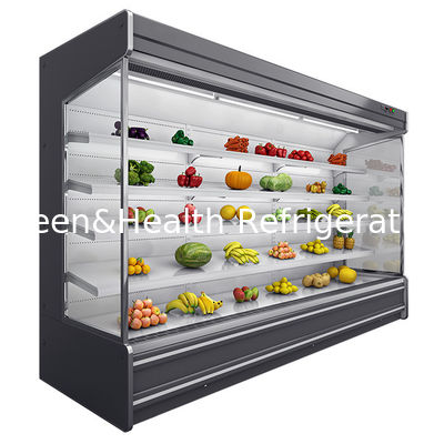 Độ cao 2 mét Multideck Open Chiller R404a Màu tùy chỉnh