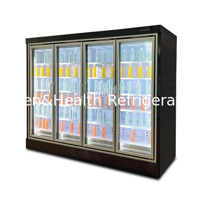 Quạt làm mát tự động mùa xuân cửa kính quay thẳng đứng tủ lạnh hàng hóa tủ lạnh