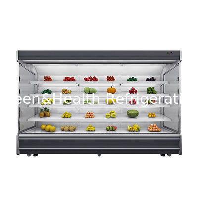 Máy lạnh mở đa tầng thương mại với 4 kệ 5 không gian hiển thị Đèn LED và chất làm lạnh R22