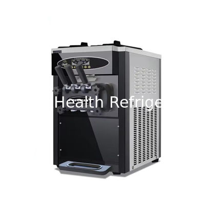 3 hương vị sàn đứng 304 thép không gỉ Máy làm kem với máy quay