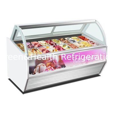 Thiết bị cửa hàng kem Gelato Ice Cream Display Freezer với chảo từ 10 đến 22 GN