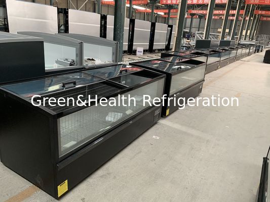 -22 độ Cá đông lạnh Thịt hiển thị Thương hiệu Plug-In Island Tủ đông cho siêu thị