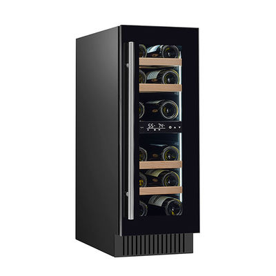 Giấy chứng nhận ETL Cửa thẳng đứng đơn 18 chai rượu vang đỏ Tủ lạnh Tủ lạnh