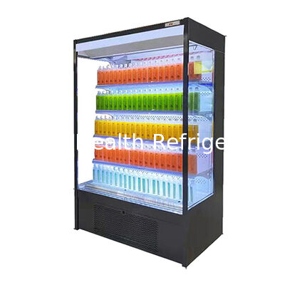 Tủ lạnh hiển thị kiểu mở với phạm vi nhiệt độ 2 ~ 8 ° C đèn LED và hệ thống điều khiển từ xa cho siêu thị