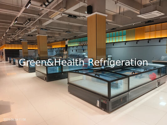 Tủ đông đảo siêu thị Tủ đông thương mại kết hợp trưng bày cho thực phẩm đông lạnh