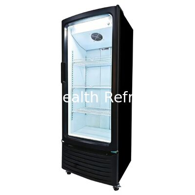 Thị trường siêu thị cửa kính đơn màn hình thương mại máy làm mát thẳng đứng máy làm mát quạt làm mát đồ uống thiết bị làm lạnh