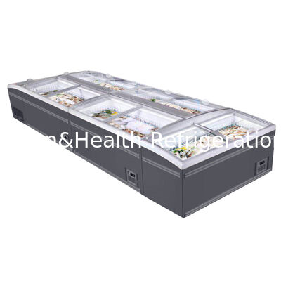 1040L Capacity Island Freezer with Sliding Glass Door and Automatic Defrost cho sử dụng thương mại
