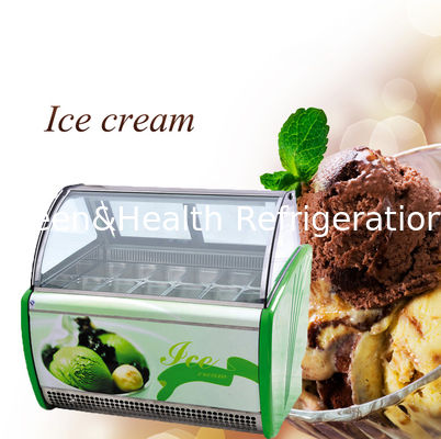 -18 ~ -22 Độ 12 Khay Kem Hiển thị Tủ đông Máy nén Danfoss / Tecumseh