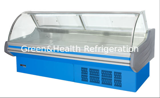 Phong cách Châu Âu Tủ lạnh trưng bày thịt có thể tùy chỉnh Cửa hàng Thức ăn nguội Hộp đựng thực phẩm