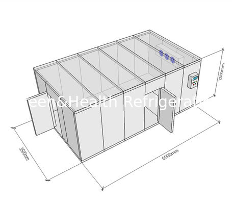 Modular Modular Phòng lạnh Máy nén lạnh Kho lạnh Công suất lớn Kho lạnh