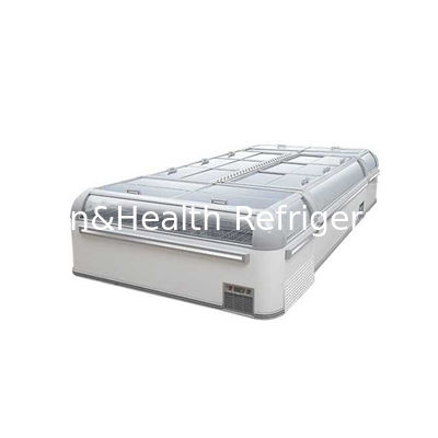 Tủ đông màu đen hiển thị thương mại cho kệ điều chỉnh hải sản