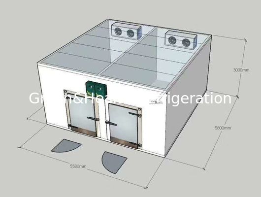 Đi bộ trong tủ đông Máy làm mát kết hợp nhiệt độ kép / phòng lạnh