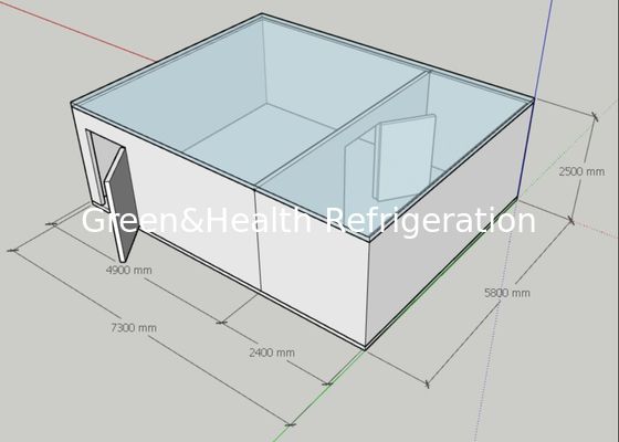 Phòng lạnh công nghiệp lạnh và đông lạnh với thiết bị ngưng tụ