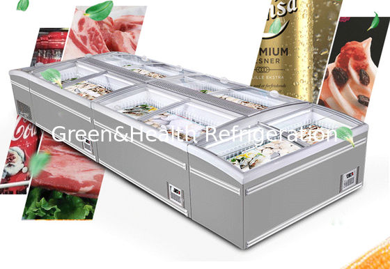 Tủ đông siêu thị kết hợp tủ đông có cửa kính