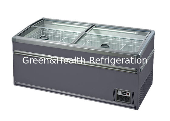 Costom Giá thấp Tủ đông trưng bày thương mại Tủ đông đảo siêu thị